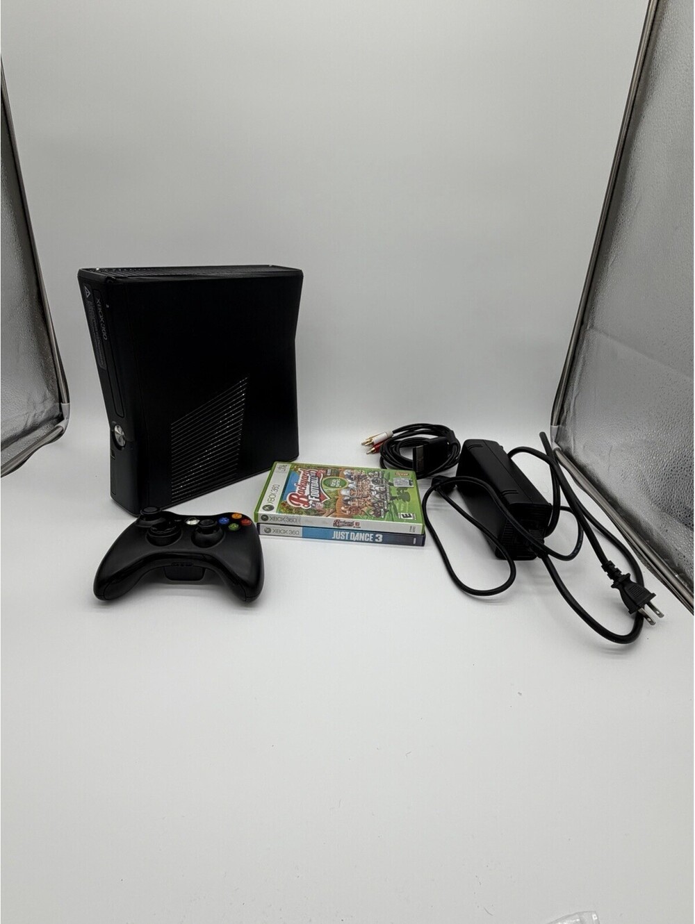 Microsoft Xbox 360 S Slim Black Console | No Hard drive | Tested